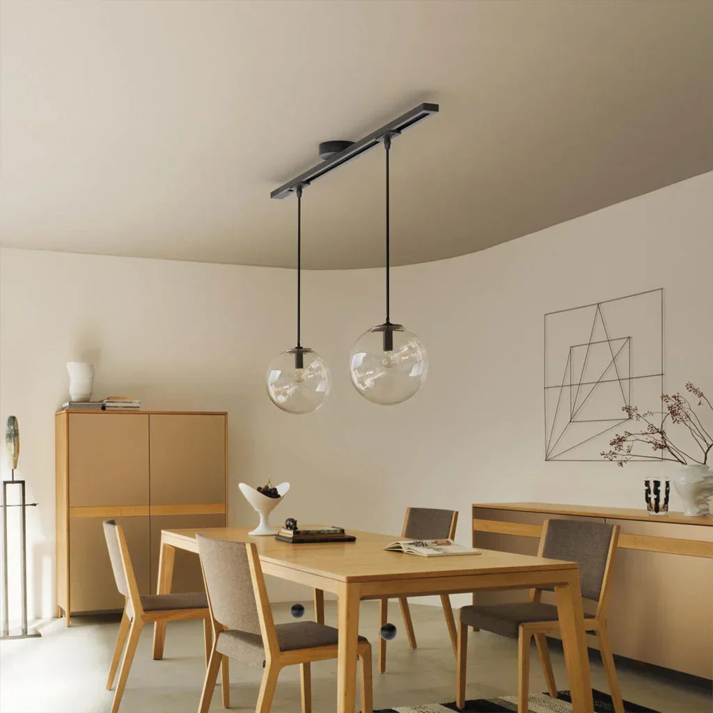 Versatile Ceiling Track Light System with Adjustable Pendant Mount