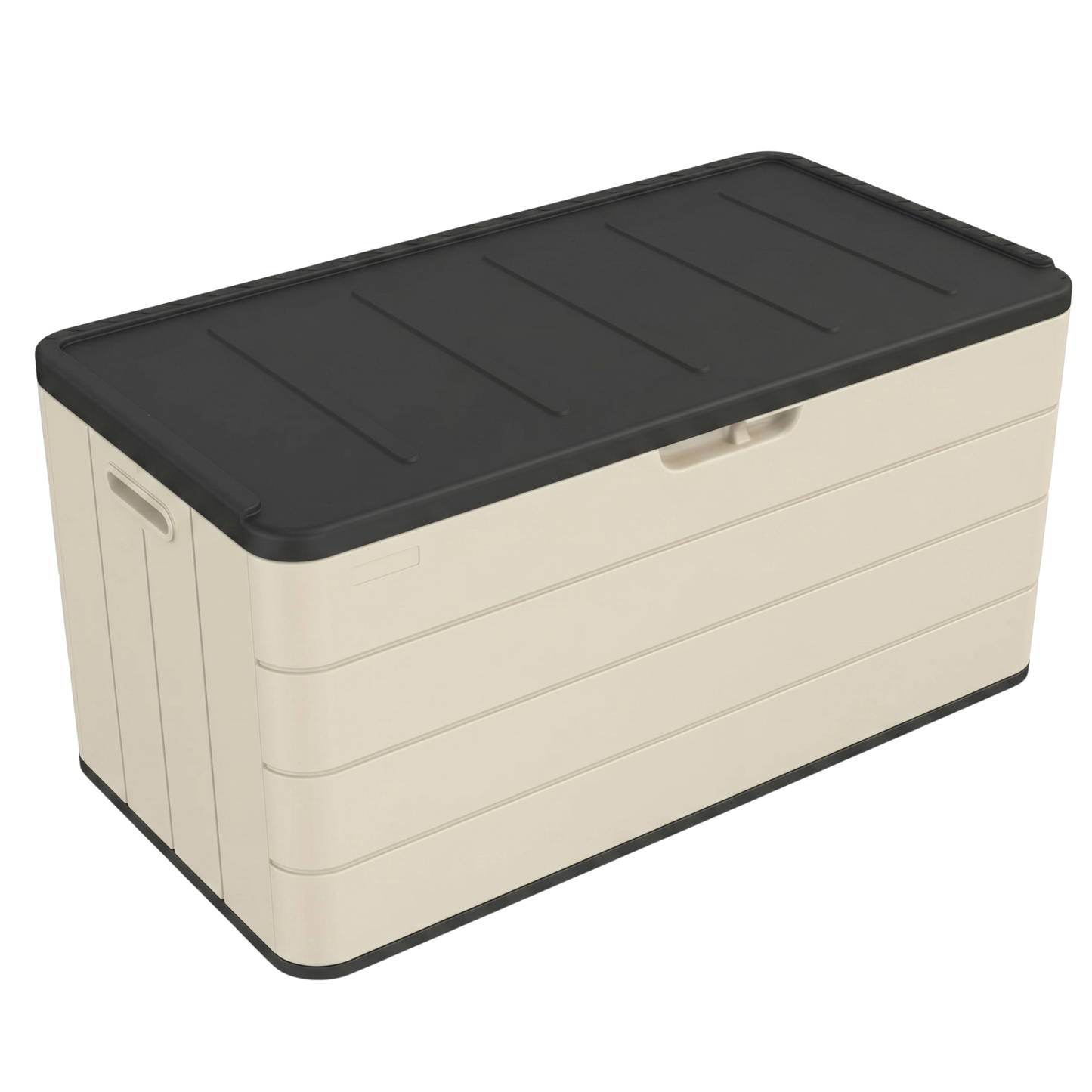 Resin Storage Bin with Lid - 568 L Yard Equipment Organizer