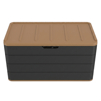 Resin Storage Bin with Lid - 568 L Yard Equipment Organizer