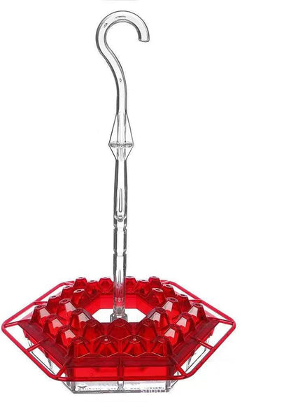 Colorful Hummingbird Feeder with Nectar Reservoir and Pest Shield