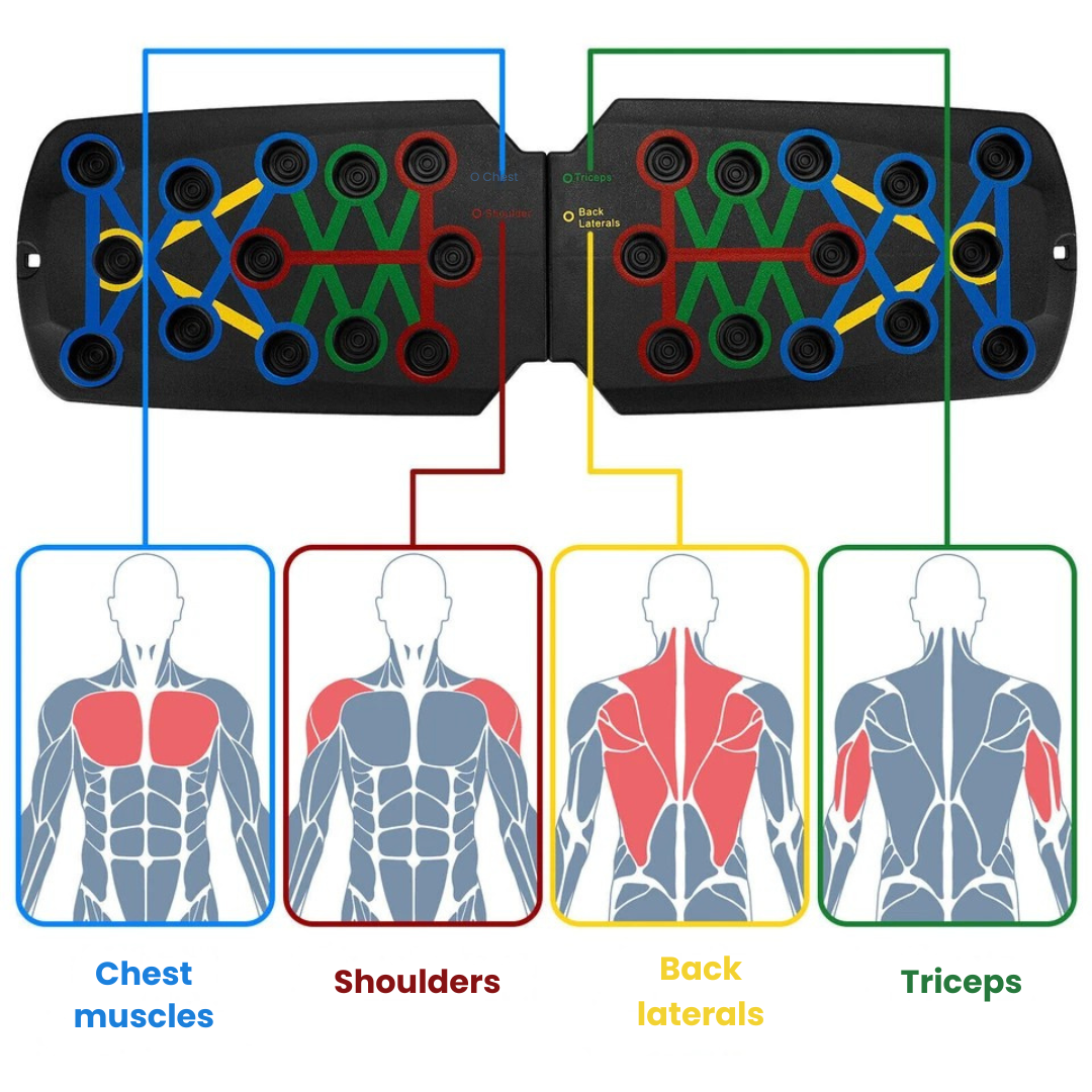 Push-Up Fitness Board with 28 Functions