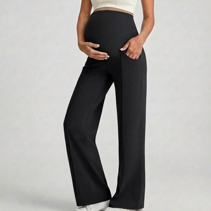 Yoga Pants with Flared Legs in Cloud Design