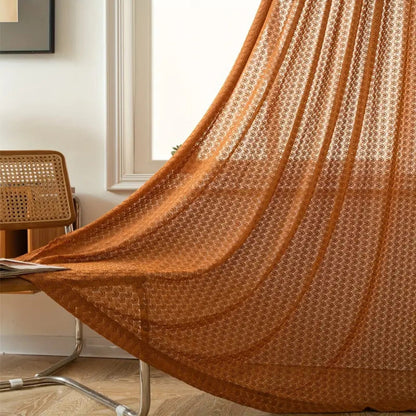 Handcrafted Boho-Style Light-Filtering Window Drapes