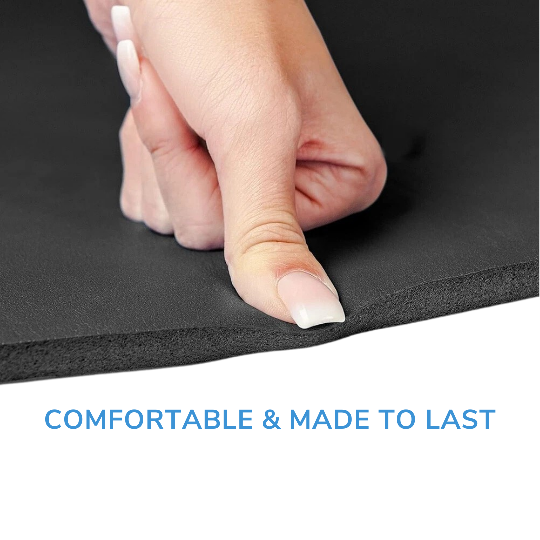 Thick Exercise Mat with Strap – Non-Slip Yoga Surface