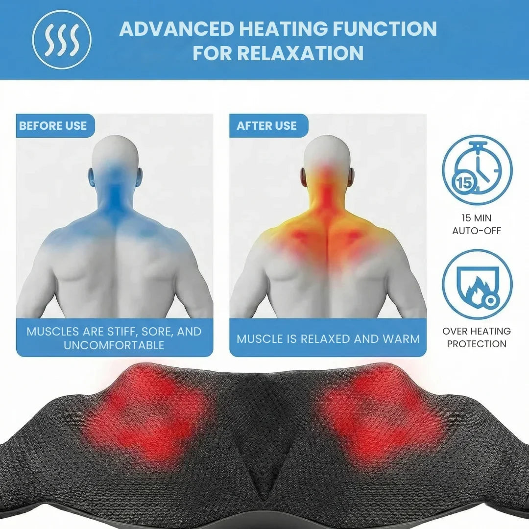 Massage Device for Neck, Shoulders, and Back Relief
