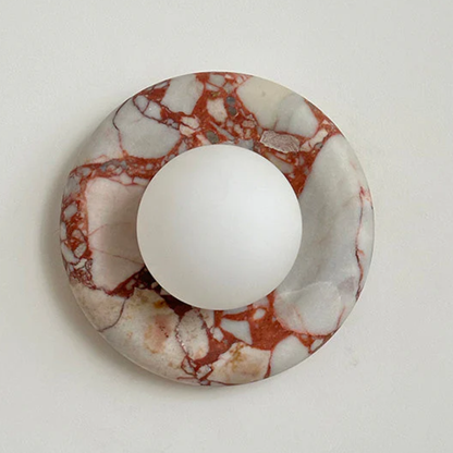 Chic LED Wall Sconce with Marble Accent - Stylish Lighting