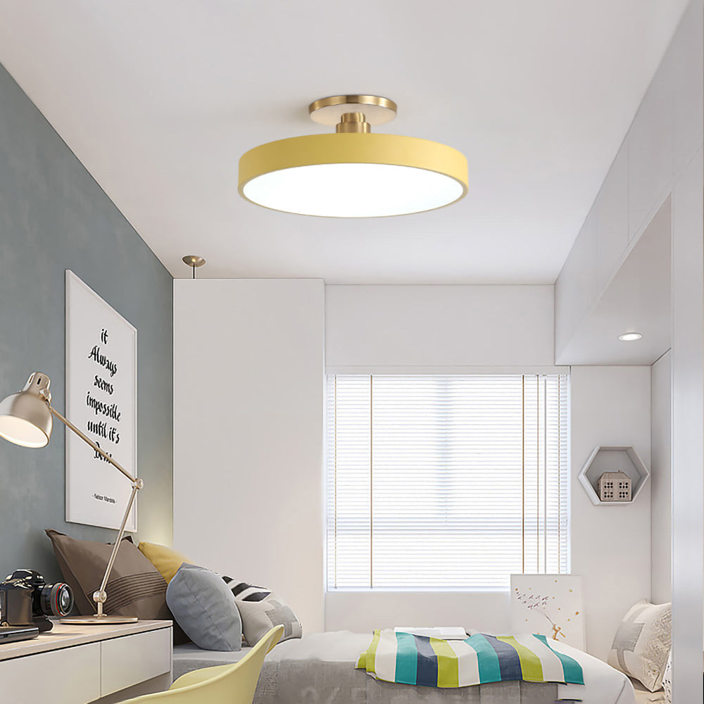 Chic Two-Color LED Ceiling Light with Convenient Remote Control