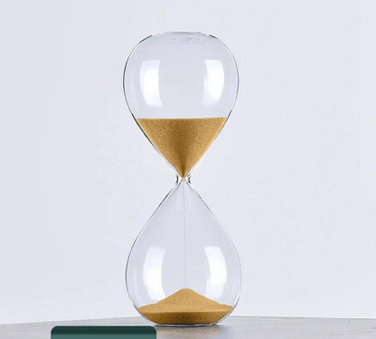 Chic Glass Sand Timer with Customizable Time Options