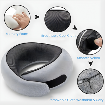 Neck Pillow for Travel with Memory Foam Comfort