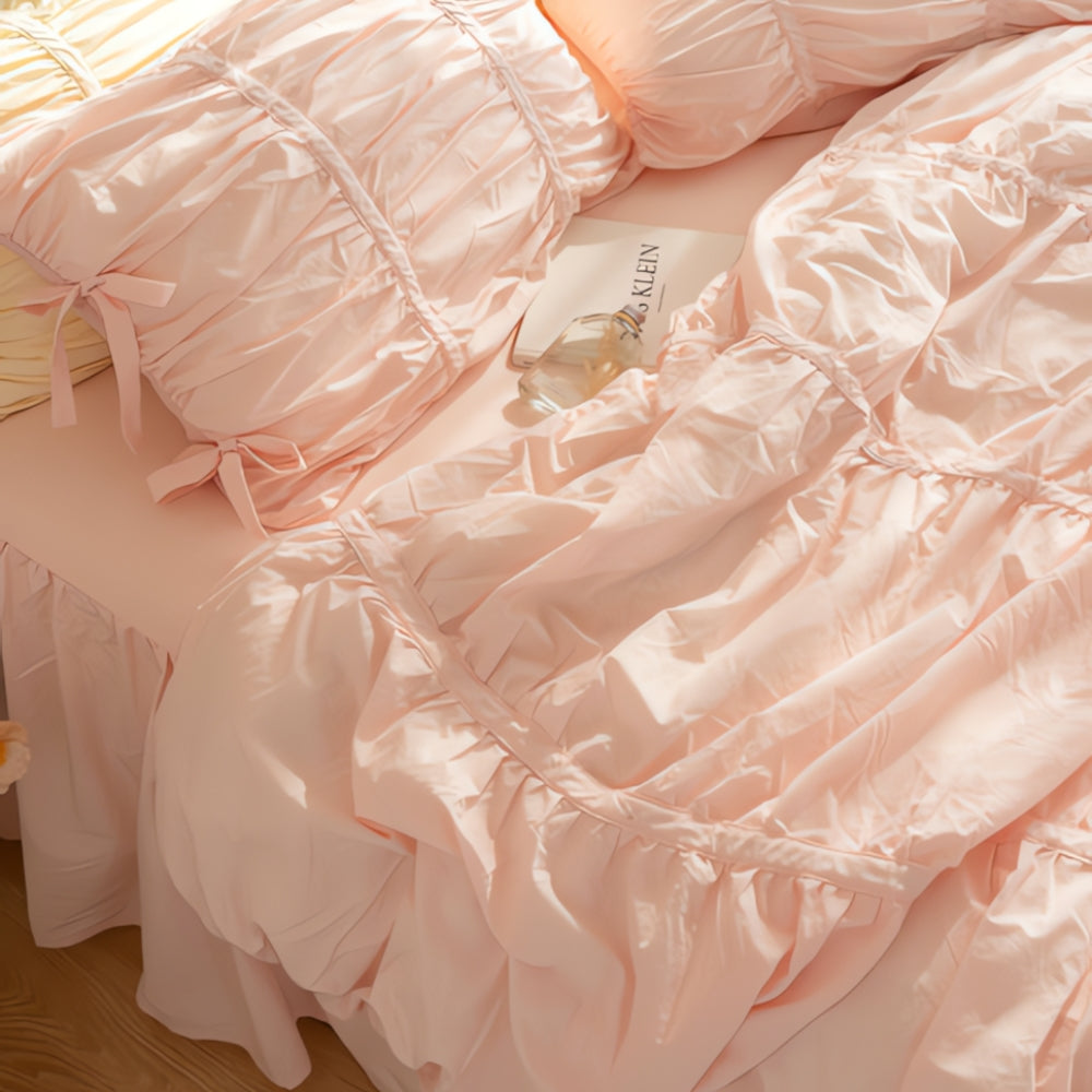 Charming Lace Bedding Collection – 4-Piece Set for Dreamy Bedrooms