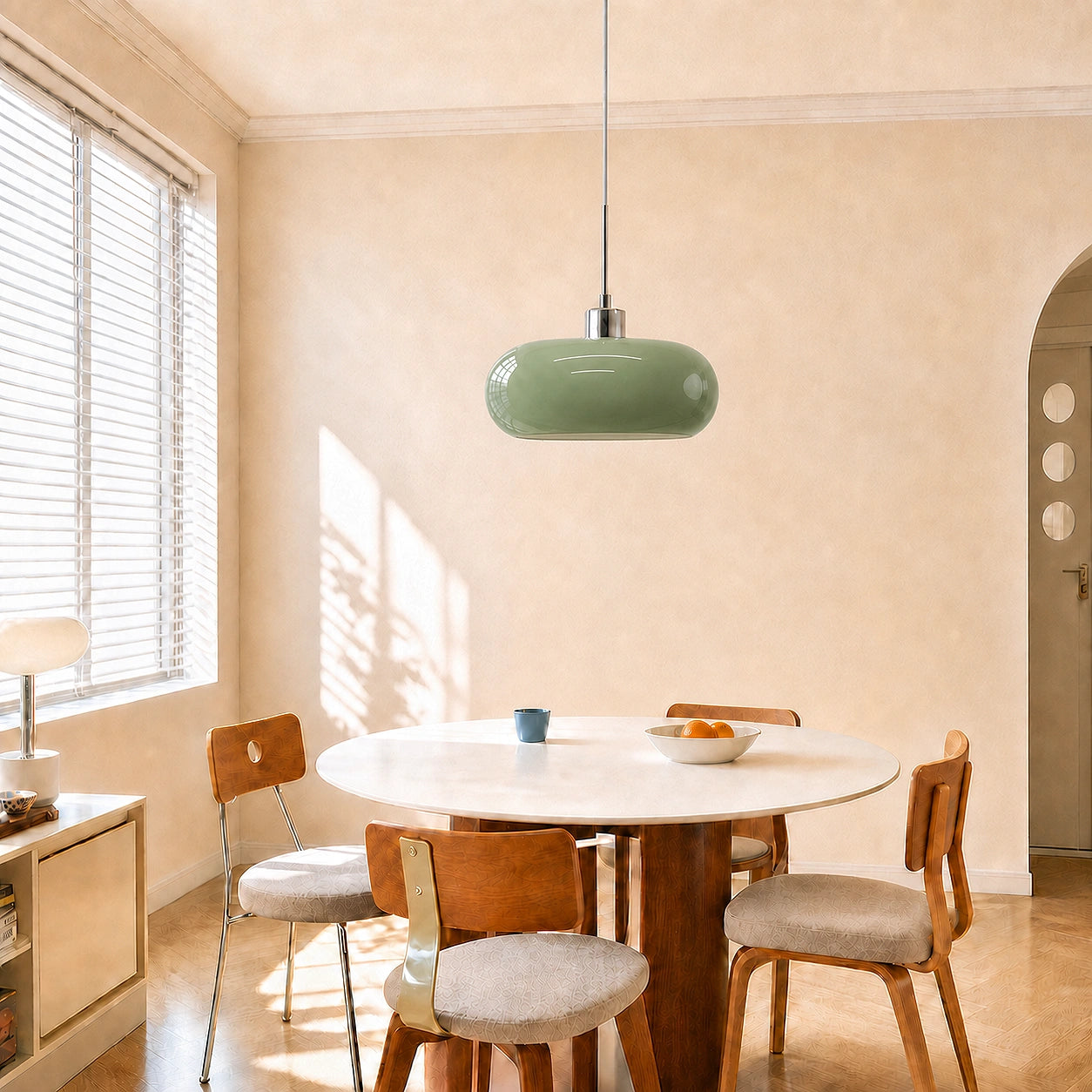 Elegant Geometric Glass Ceiling Fixture with E27 Socket
