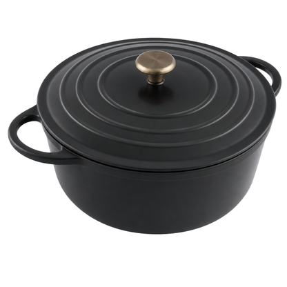 Enameled Cast Iron Dutch Oven with Lid – 6.4 Quart for Baking