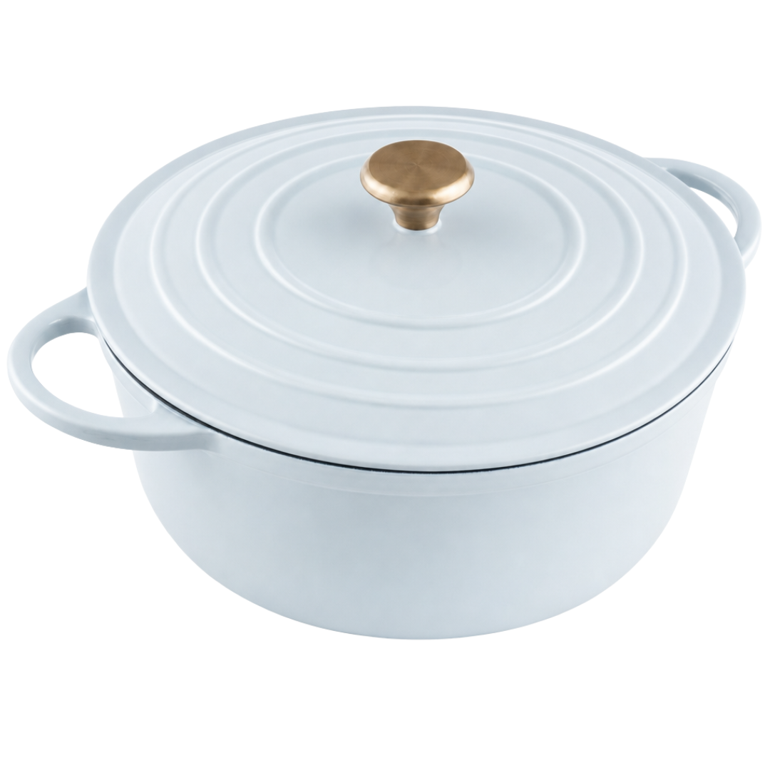 Enameled Cast Iron Dutch Oven with Lid – 6.4 Quart for Baking