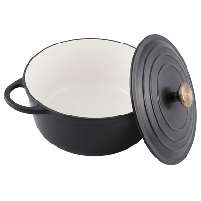 Enameled Cast Iron Dutch Oven with Lid – 6.4 Quart for Baking