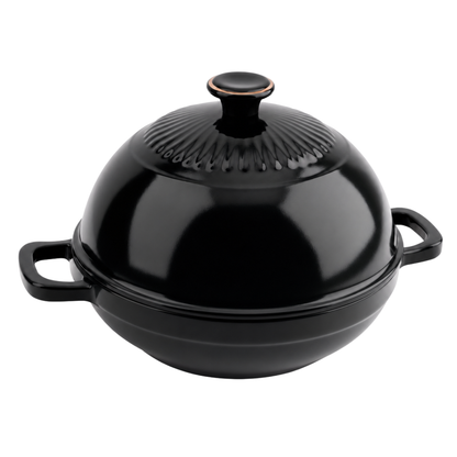 Enameled Cast Iron Bread Baker with Dome Lid – 6 Quart Capacity