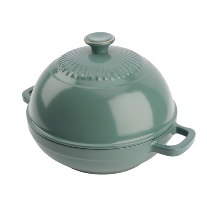 Enameled Cast Iron Bread Baker with Dome Lid – 6 Quart Capacity