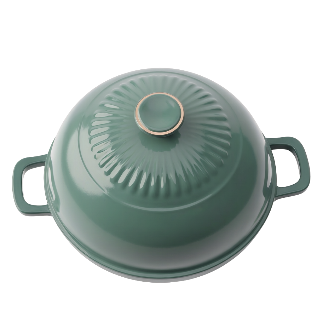 Enameled Cast Iron Bread Baker with Dome Lid – 6 Quart Capacity