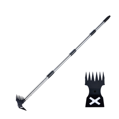 2-in-1 Garden Hoe and Manual Weed Puller with 60-Inch Handle