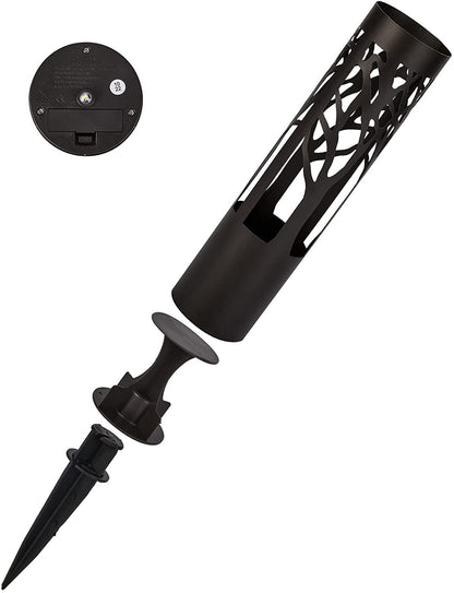 Sleek Solar-Powered Garden Path Light with Warm Glow