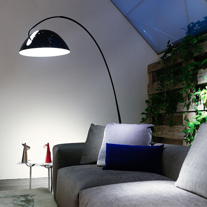 Elegant Arc Floor Lamp with Sleek Black Finish