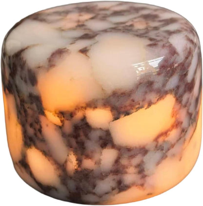 Elegant Marble LED Lamp with USB-C Charging & Custom Brightness