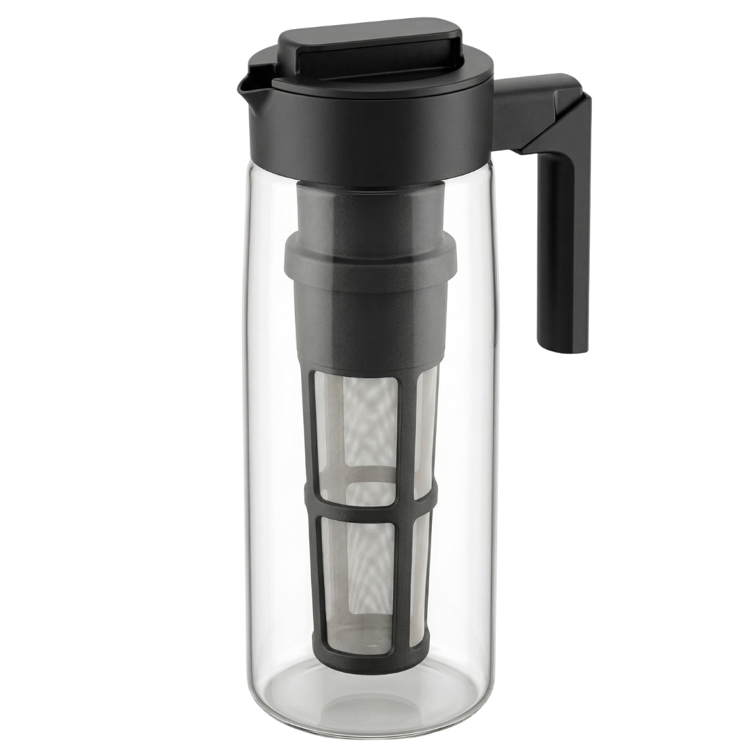 Cold Brew Coffee Pitcher with Airtight Lid - 64 oz Tritan