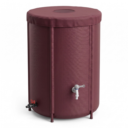 Collapsible Rain Barrel for Garden Water Collection – 65 Gallon Capacity