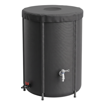 Collapsible Rain Barrel for Garden Water Collection – 65 Gallon Capacity