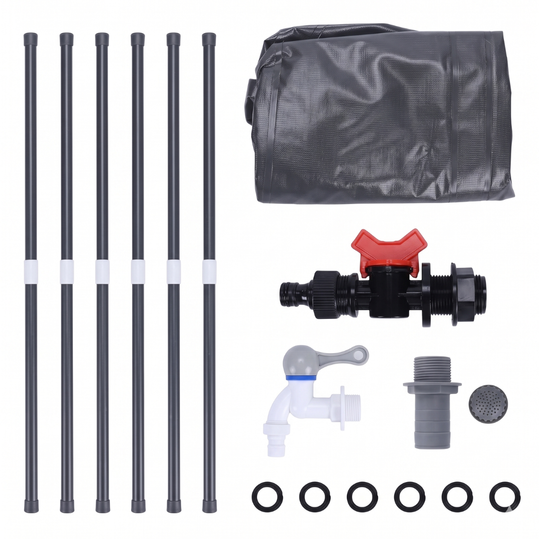 Collapsible Rain Barrel for Garden Water Collection – 65 Gallon Capacity