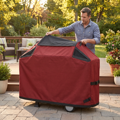 Water-Resistant Grill Cover for 3 to 5 Burner Gas Barbecues – 65 Inch