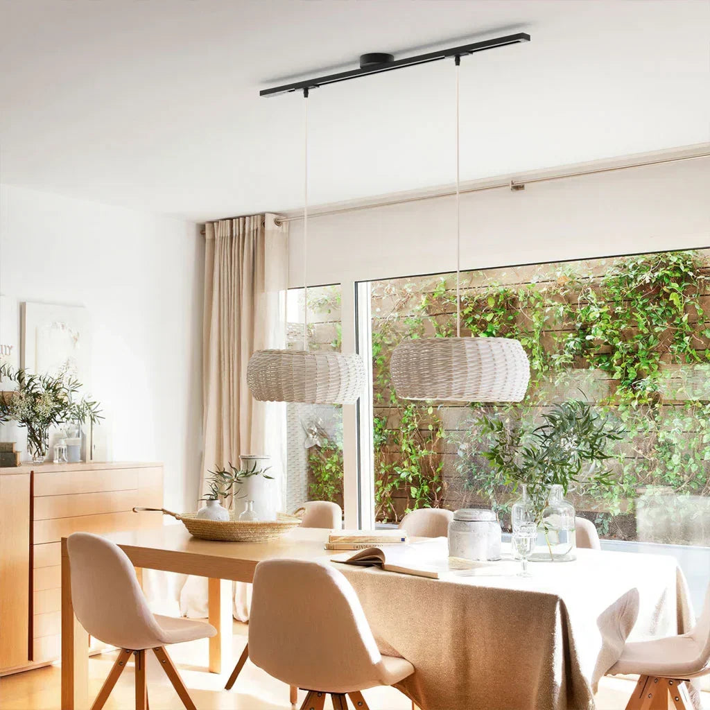 Versatile Ceiling Track Light System with Adjustable Pendant Mount