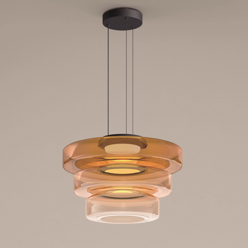 Sleek Glass Pendant Light – Contemporary Hanging Fixture
