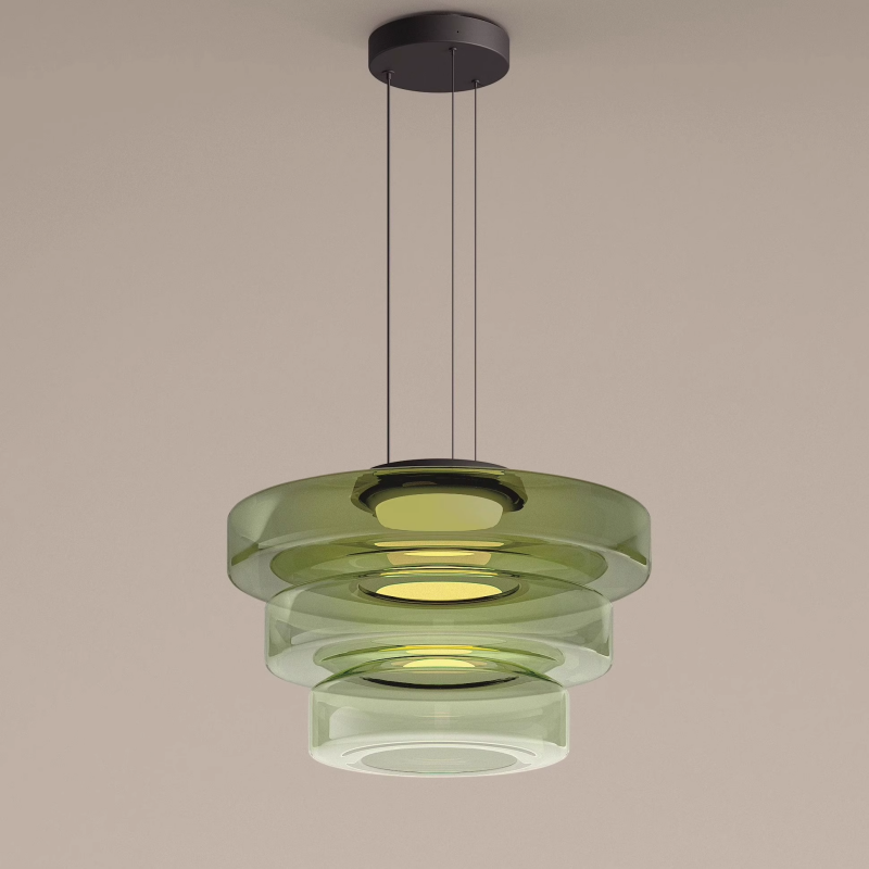Sleek Glass Pendant Light – Contemporary Hanging Fixture