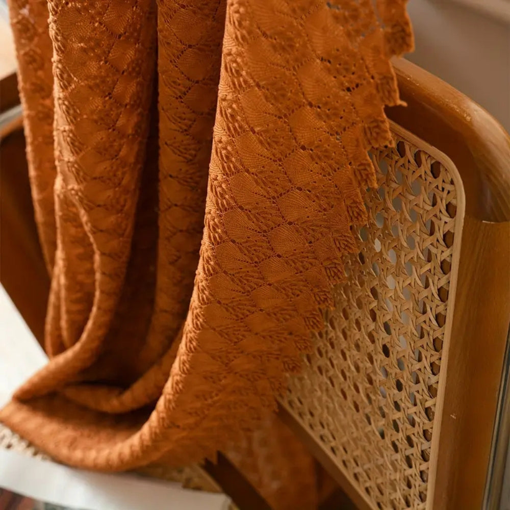 Handcrafted Boho-Style Light-Filtering Window Drapes