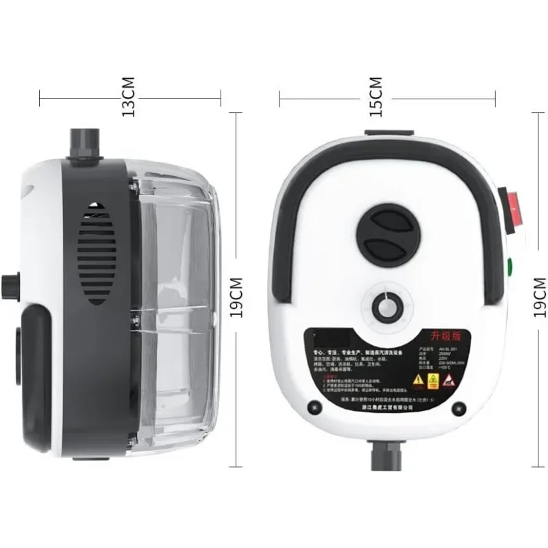 PureSteam 2500W High-Efficiency Steam Cleaner for Home
