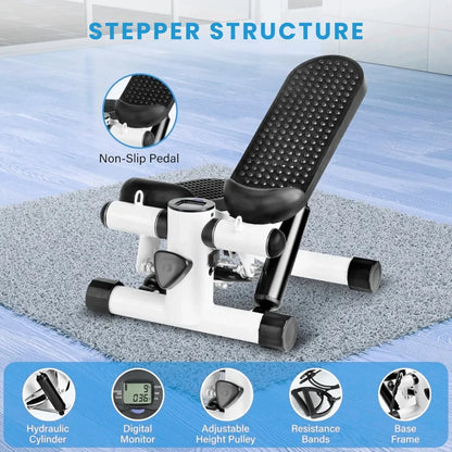 Compact Stepper with LCD Display for Cardio Workouts
