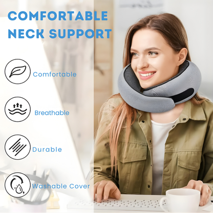 Neck Pillow for Travel with Memory Foam Comfort