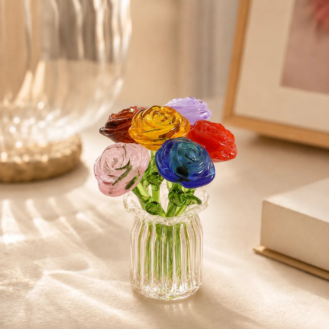 Everlasting Charm Mini Glass Blossom Set