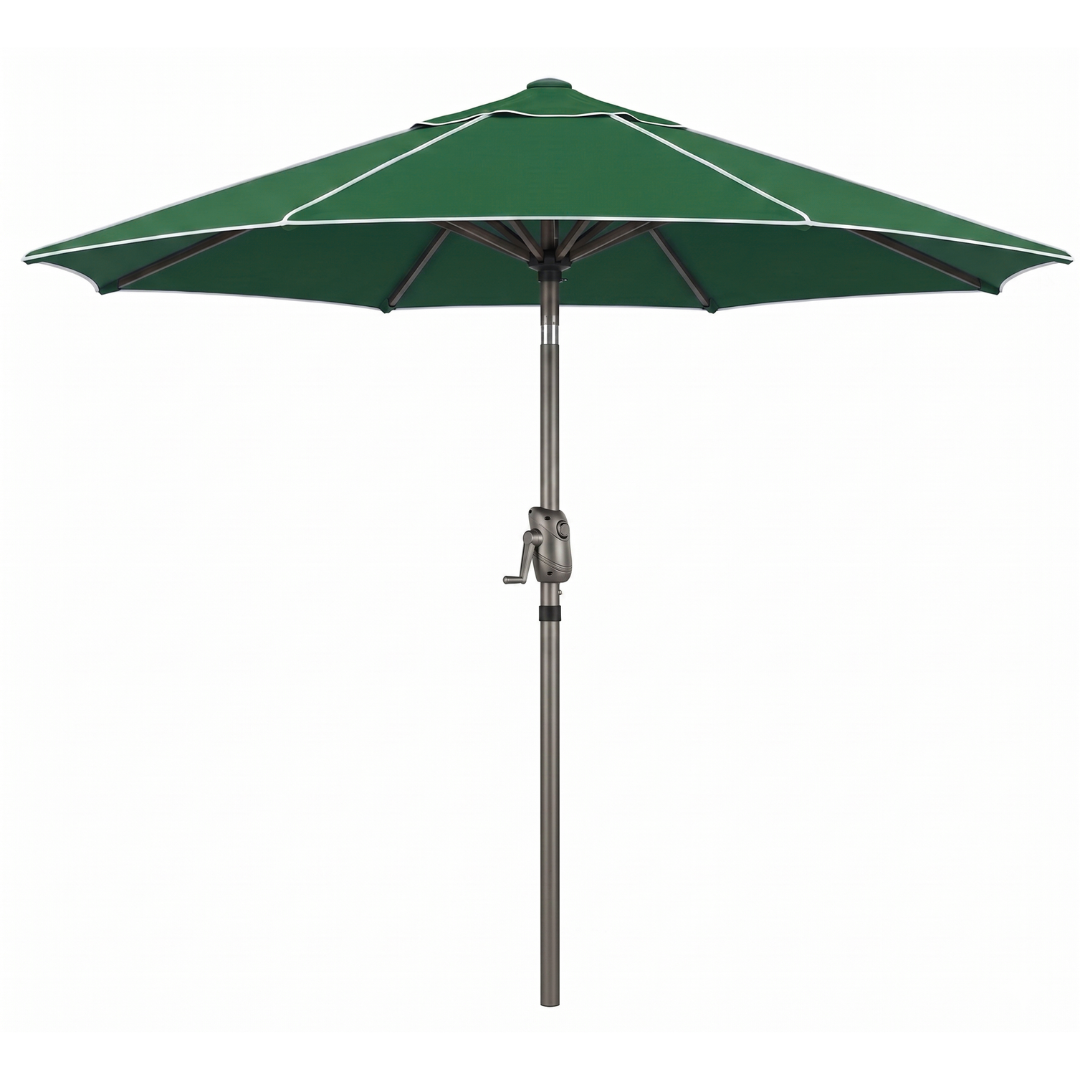 Tilt Crank Market Umbrella for Patio - 7.5 ft with 8-Rib Structure