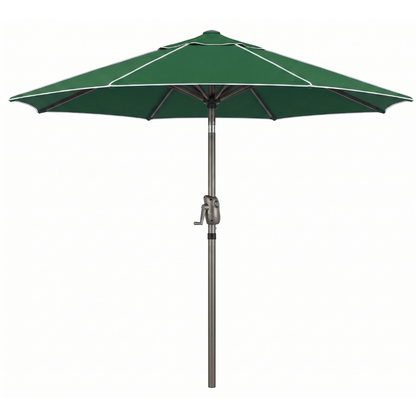 Tilt Crank Market Umbrella for Patio - 7.5 ft with 8-Rib Structure