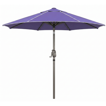 Tilt Crank Market Umbrella for Patio - 7.5 ft with 8-Rib Structure