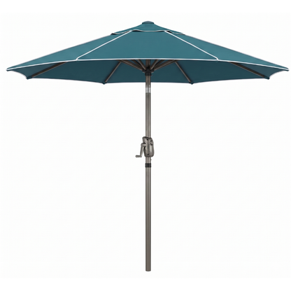 Tilt Crank Market Umbrella for Patio - 7.5 ft with 8-Rib Structure