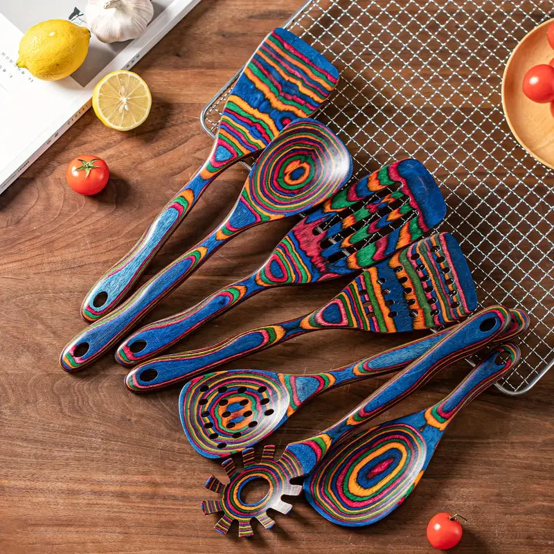 Essential 7-Piece Artisan Cooking Utensil Set