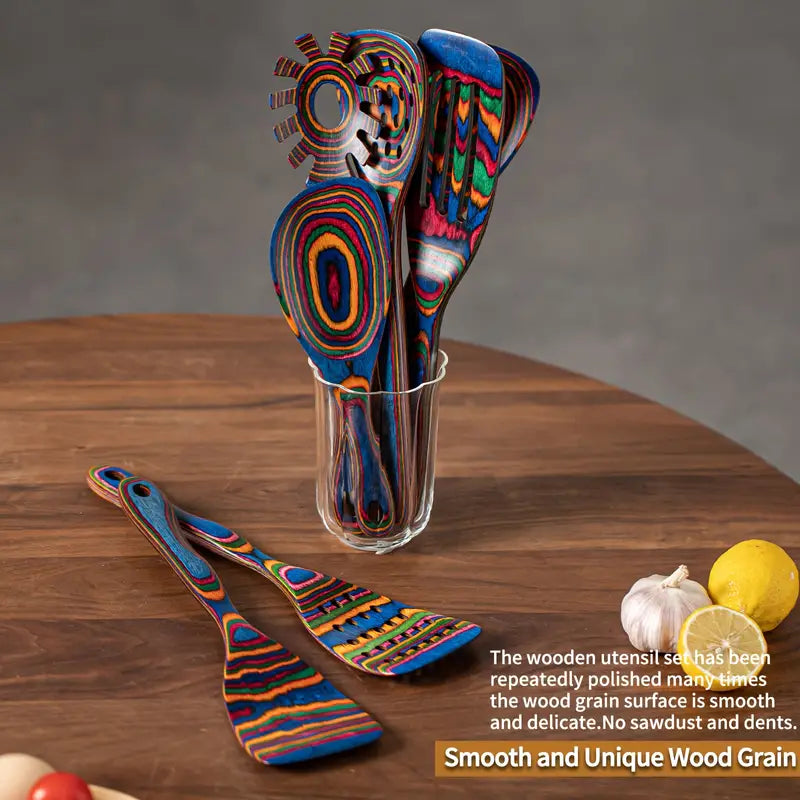 Essential 7-Piece Artisan Cooking Utensil Set