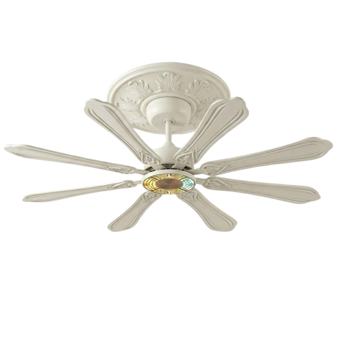 72-Inch Ceiling Fan Featuring Remote Control, 8 Blades, and LED Light