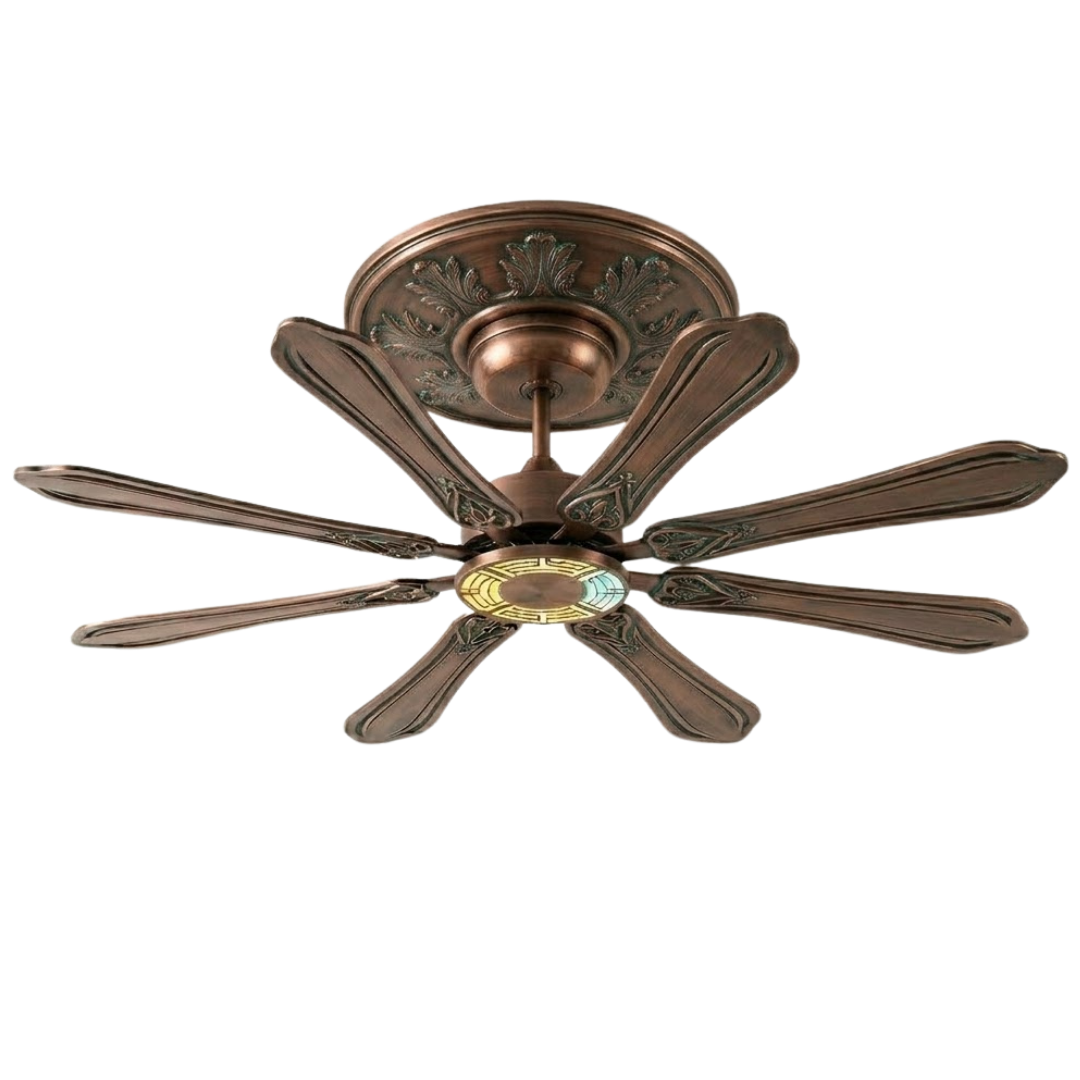 72-Inch Ceiling Fan Featuring Remote Control, 8 Blades, and LED Light