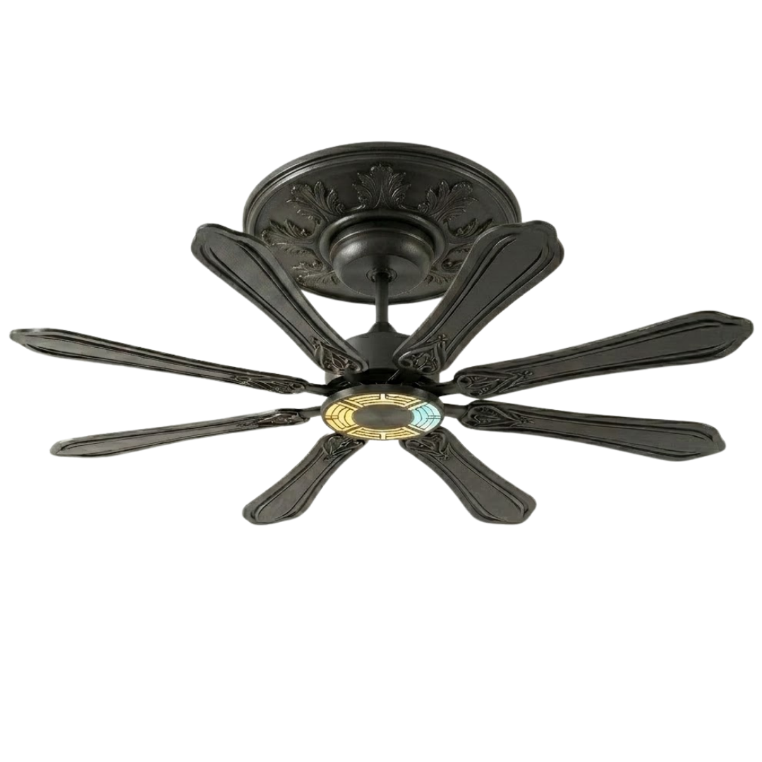 72-Inch Ceiling Fan Featuring Remote Control, 8 Blades, and LED Light