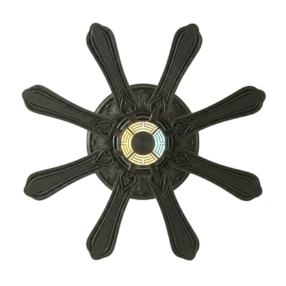72-Inch Ceiling Fan Featuring Remote Control, 8 Blades, and LED Light