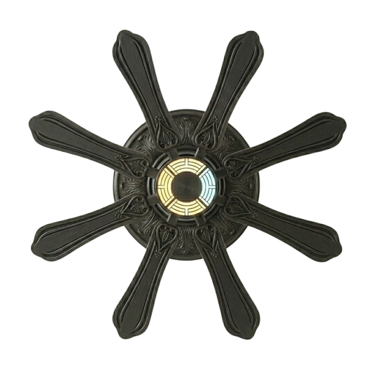 72-Inch Ceiling Fan Featuring Remote Control, 8 Blades, and LED Light