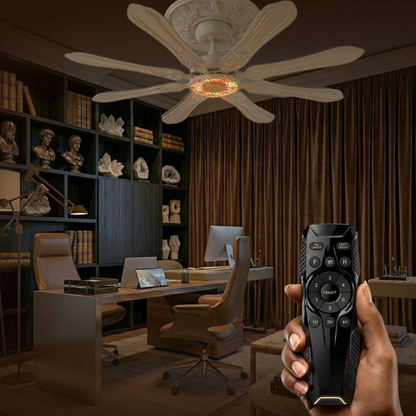 72-Inch Ceiling Fan Featuring Remote Control, 8 Blades, and LED Light
